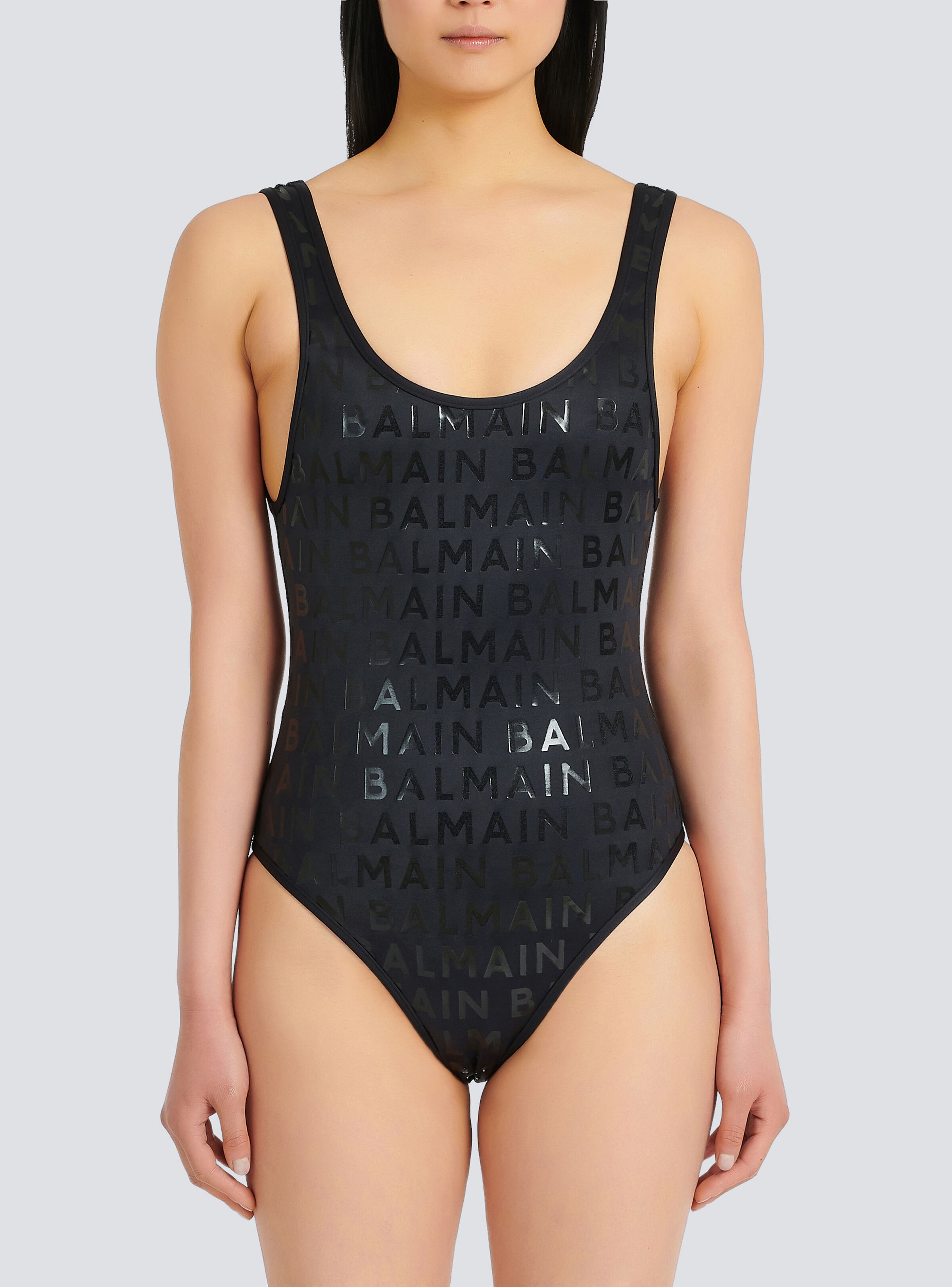 Balmain logo swimsuit - 6