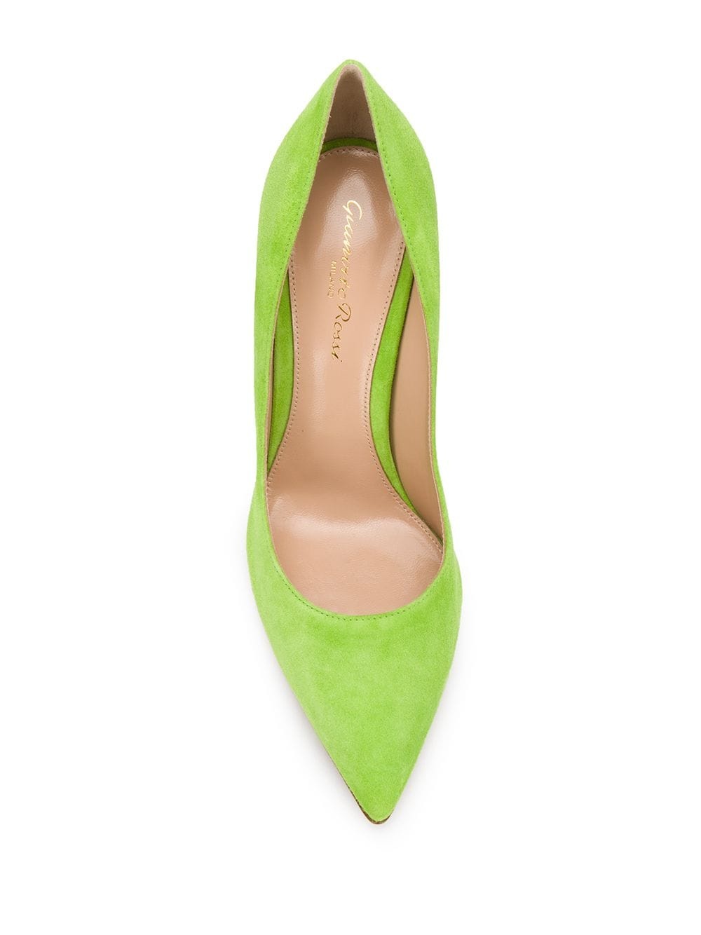 textured pointed toe pumps - 4