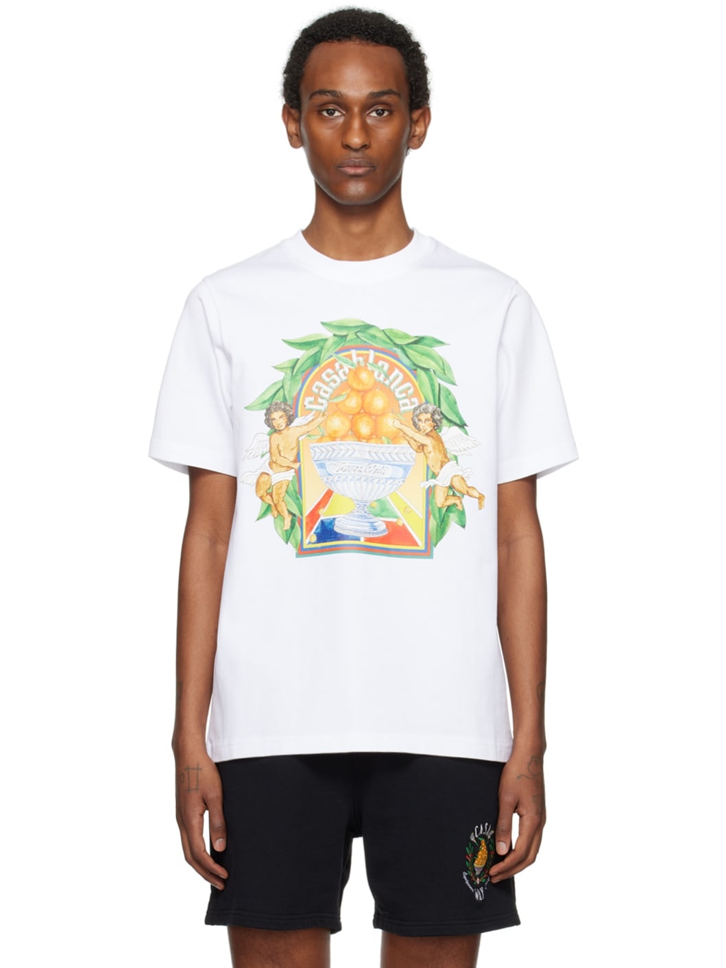 White 'Triomphe D'Orange' T-Shirt - 1