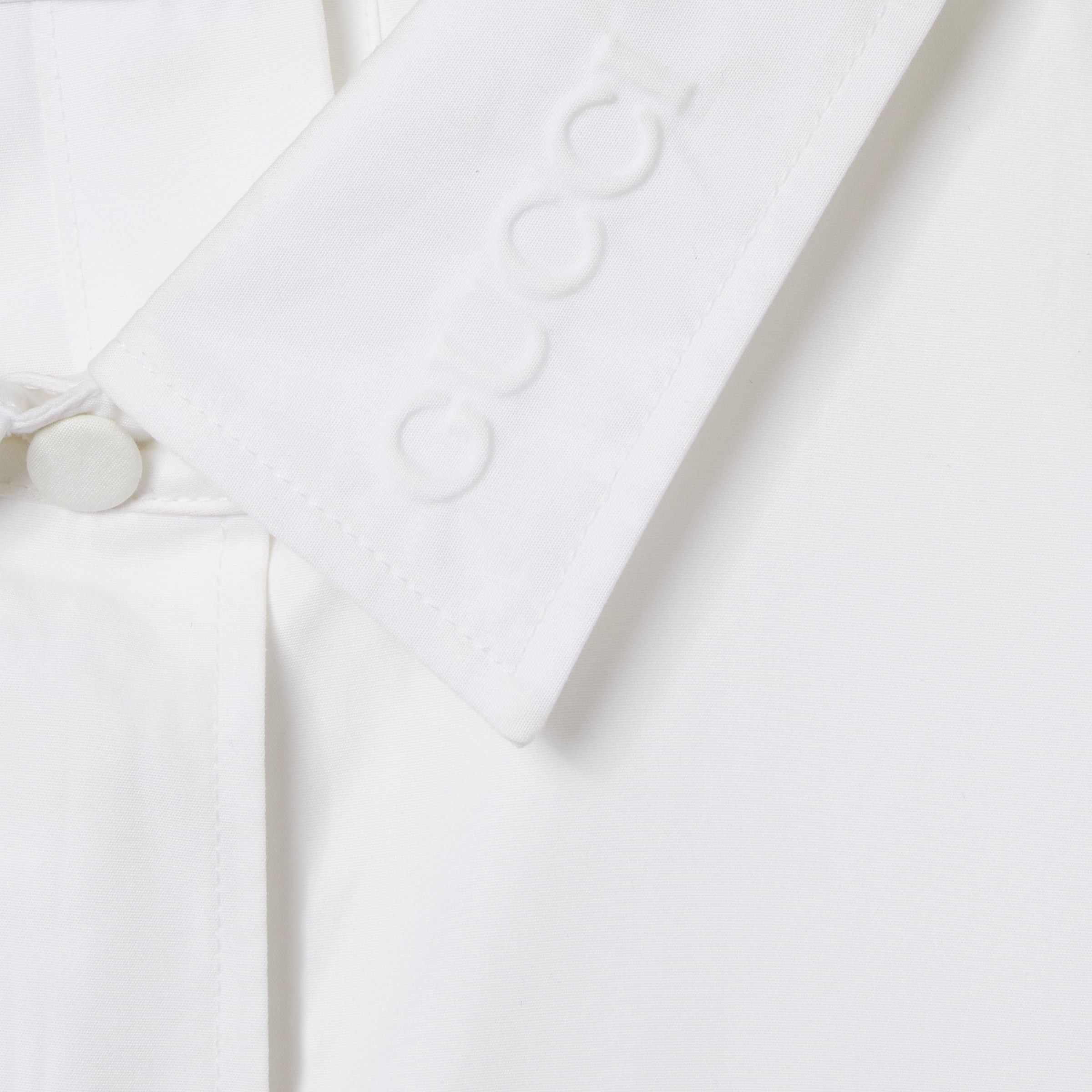 Embossed cotton poplin shirt - 7
