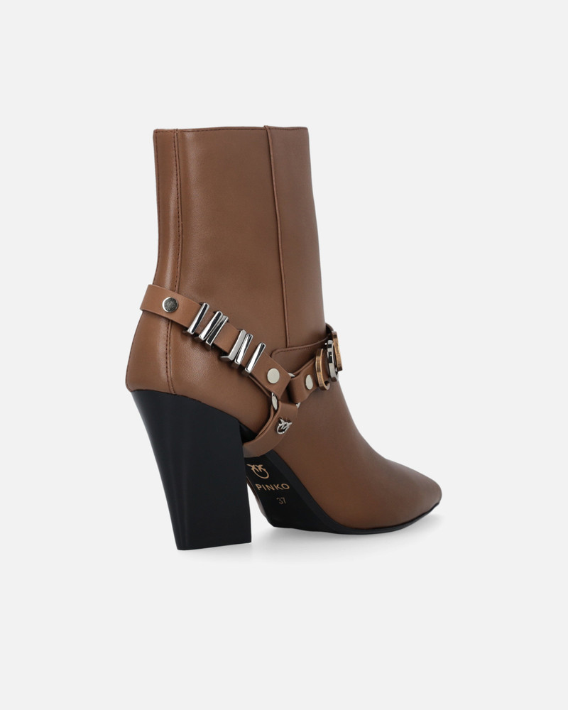 BOOTIES WITH METAL INSERTS AND LOVE BIRDS LOGO 3