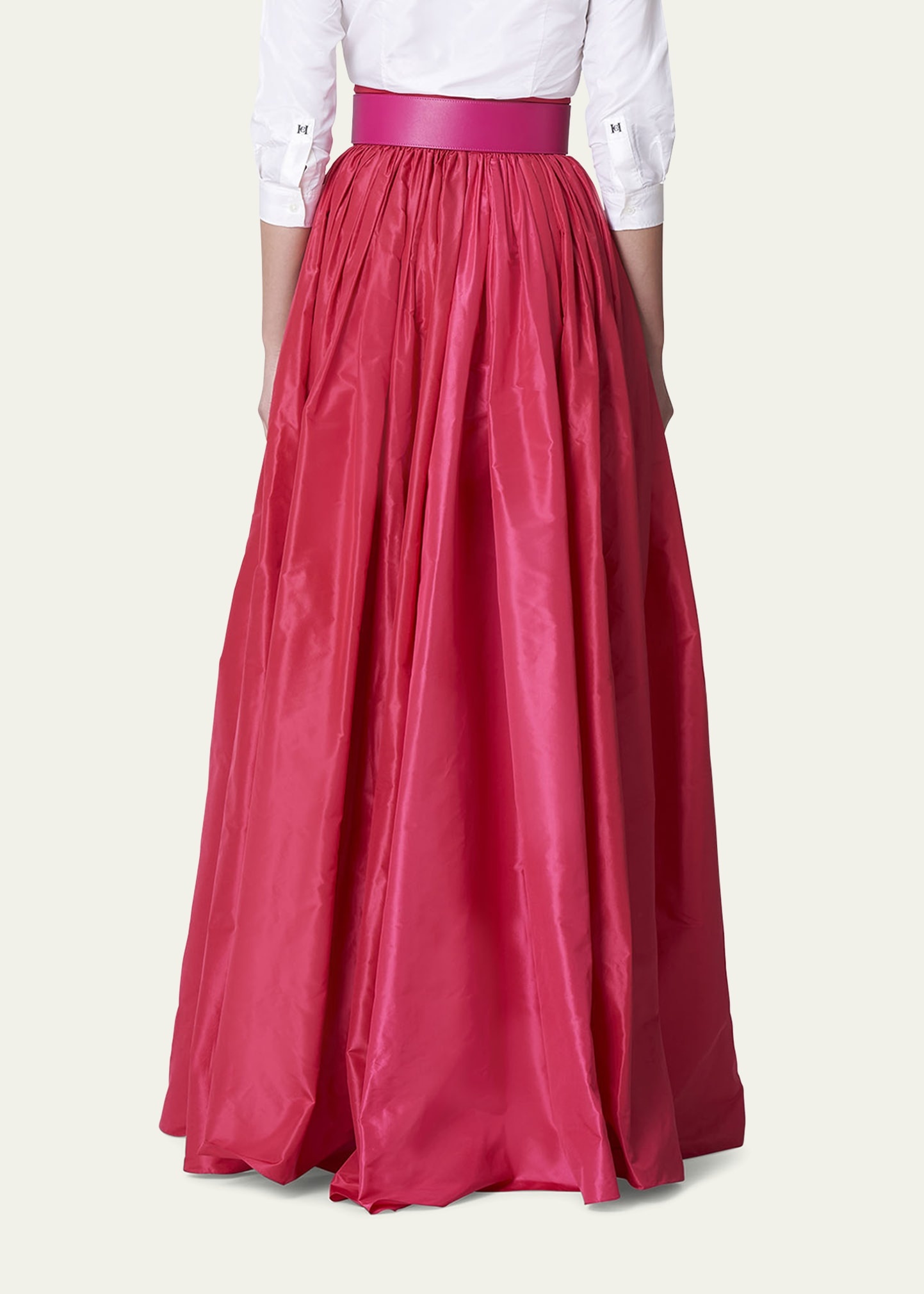 Pleated Silk Ball Skirt - 3