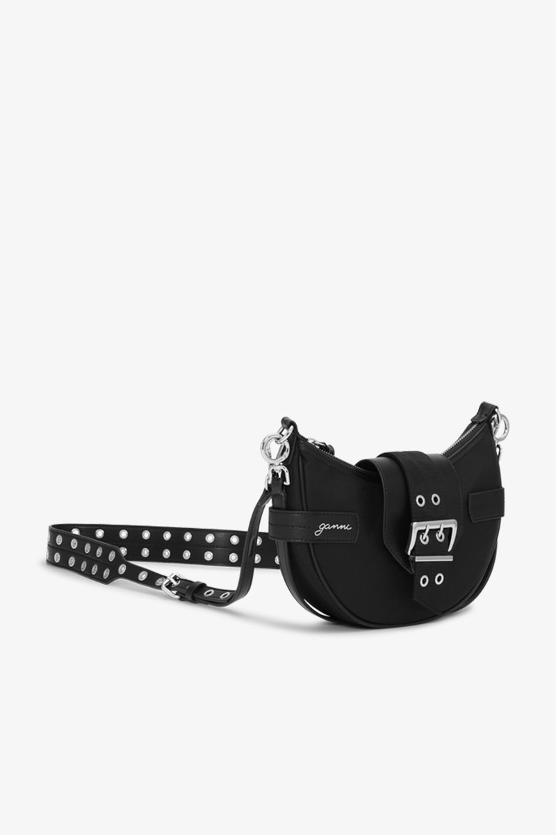 BLACK SMALL BUCKY CROSSBODY BAG 3