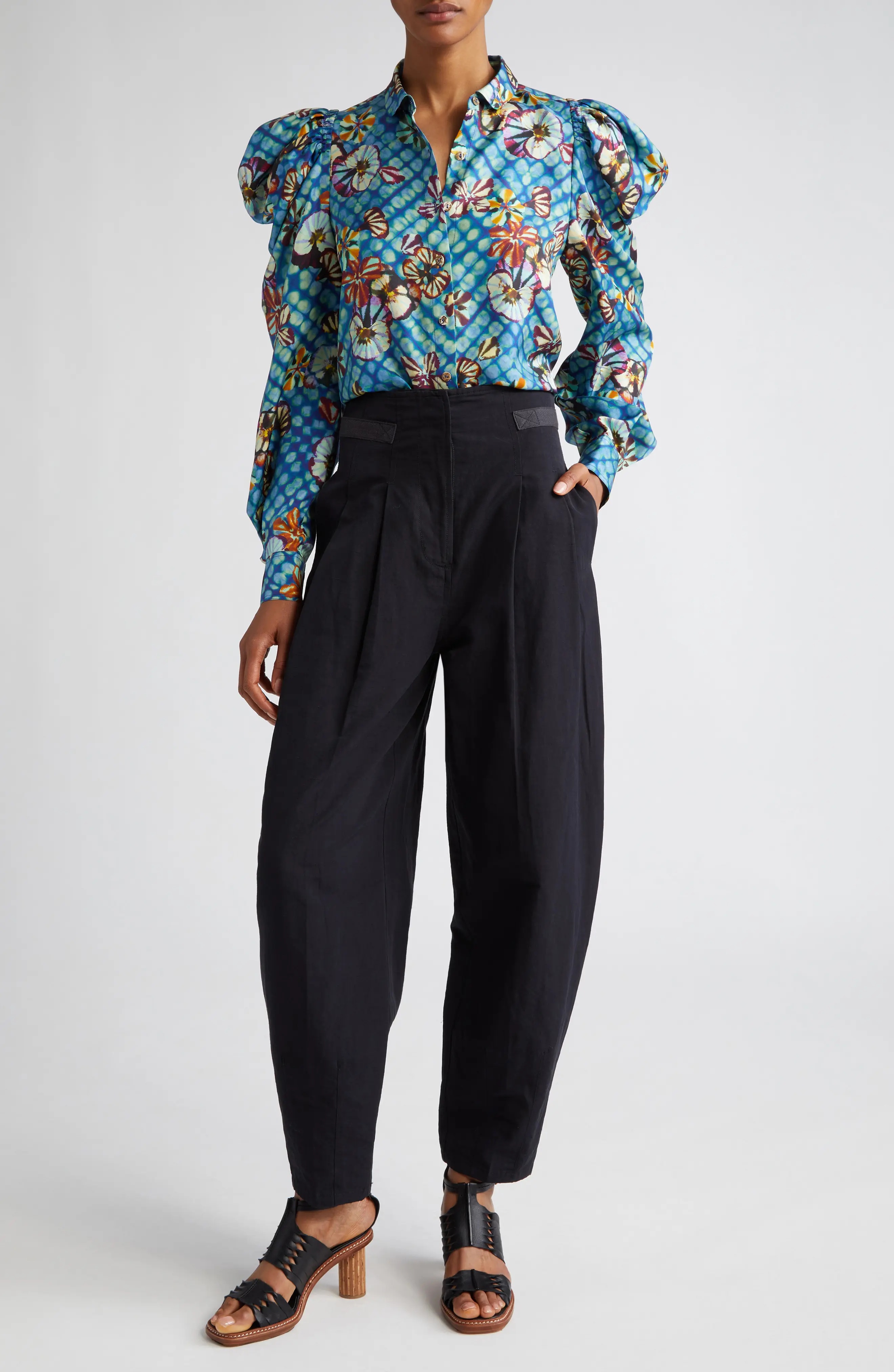 Alda Pleated Tapered Pants - 2