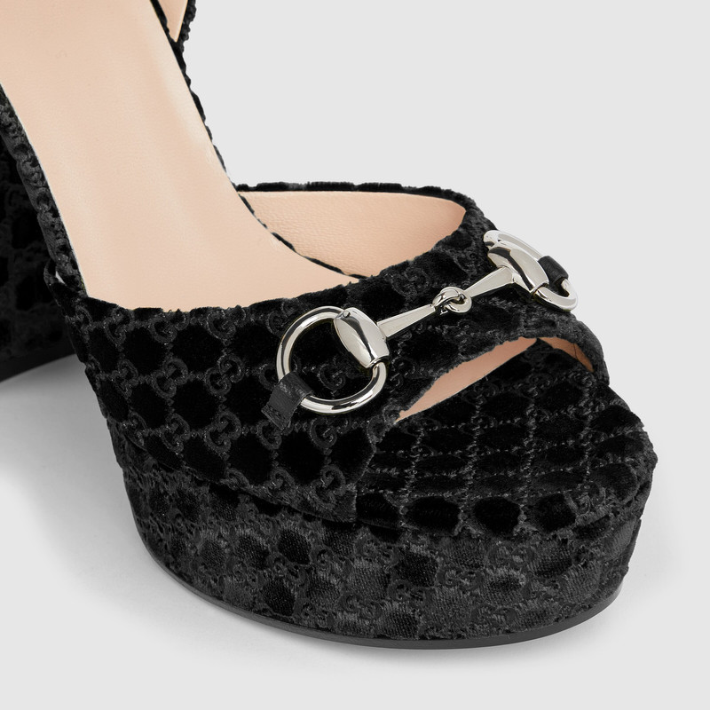 GUCCI Women's platform sandal with Horsebit outlook