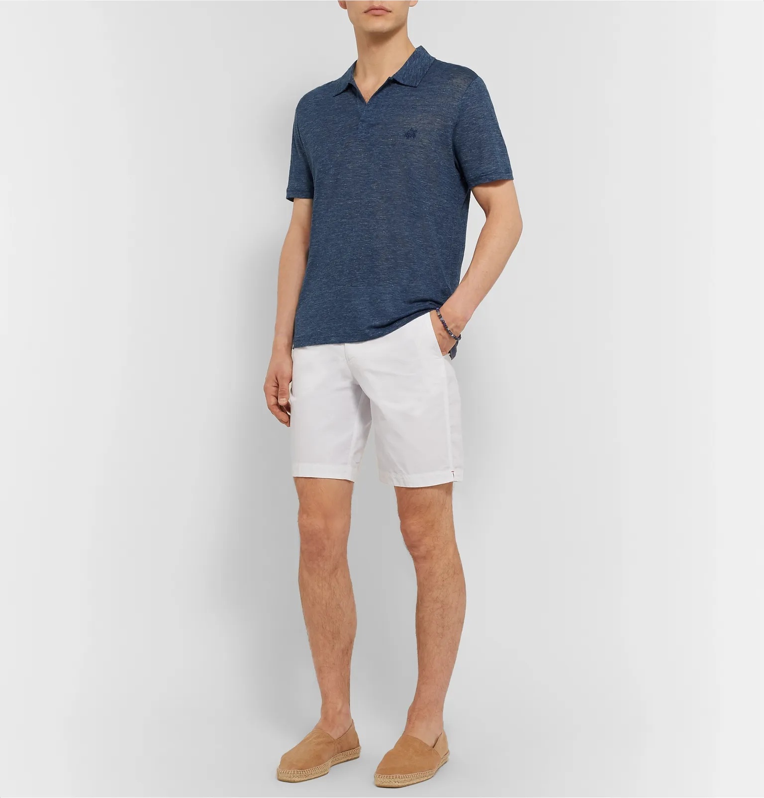 Pyramid Slub Linen-Jersey Polo Shirt - 2