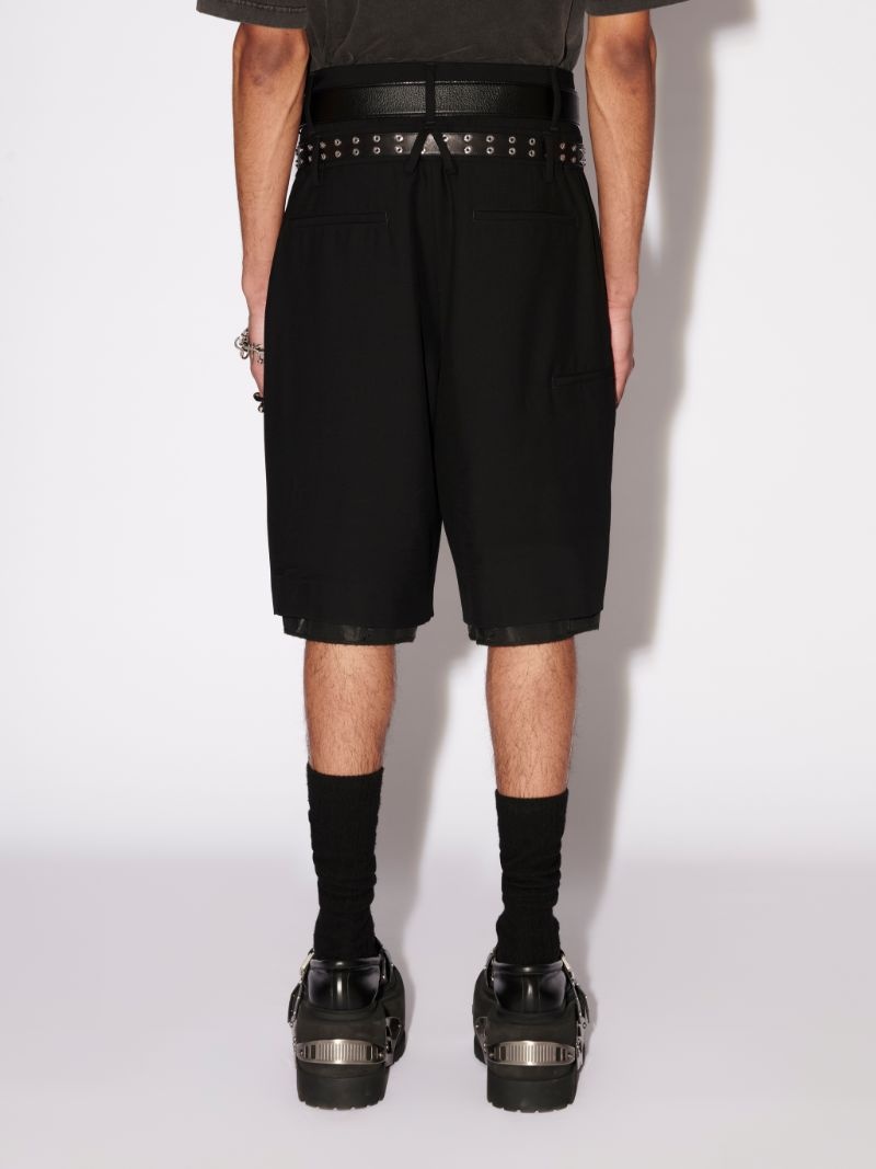 DOUBLE BELTED SHORTS - 4