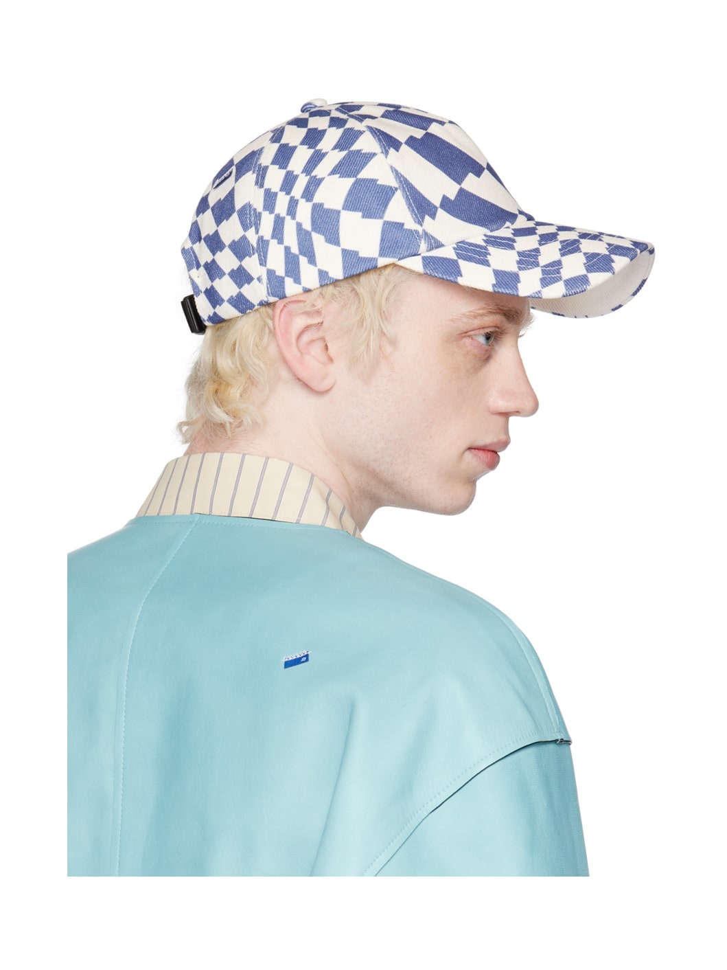 Blue Check Cap - 3