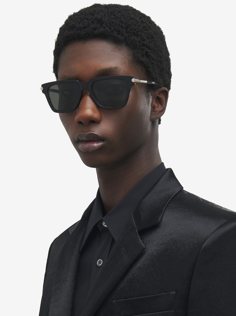 Alexander McQueen T-bar Icon Square Sunglasses outlook