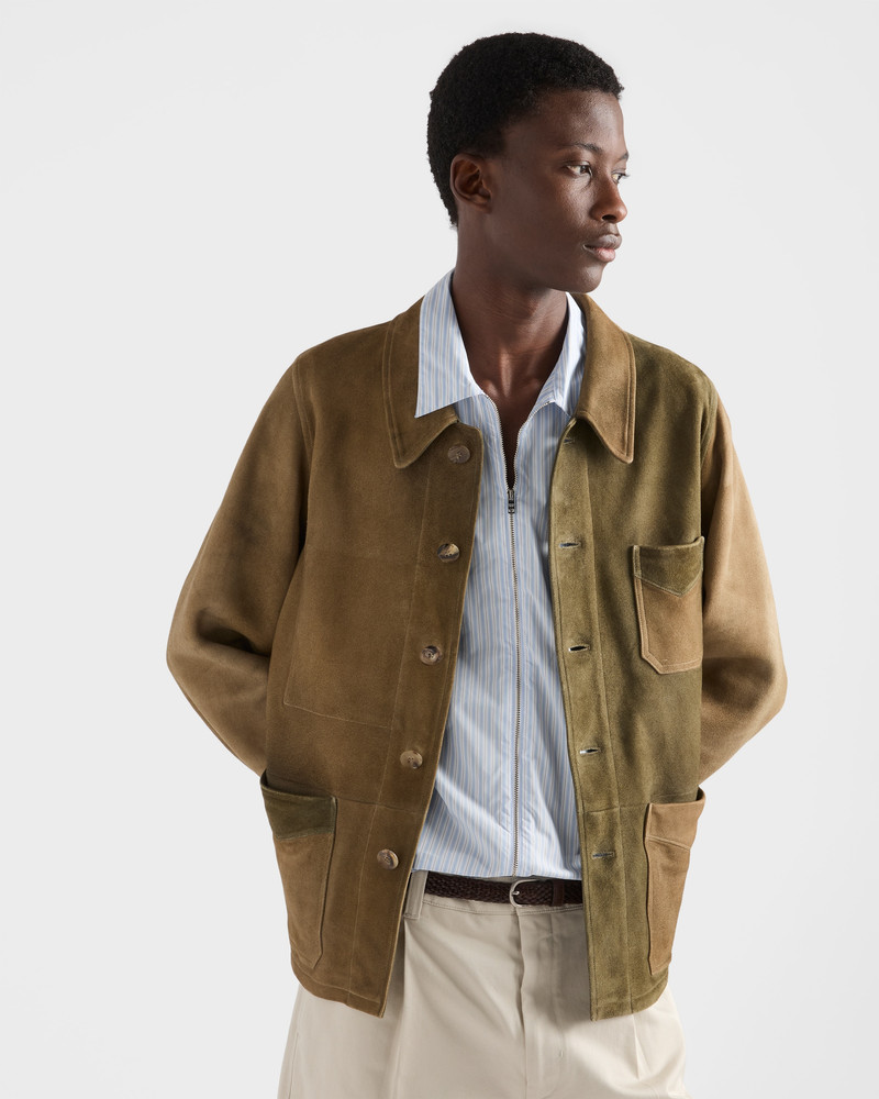 Suede blouson jacket 4