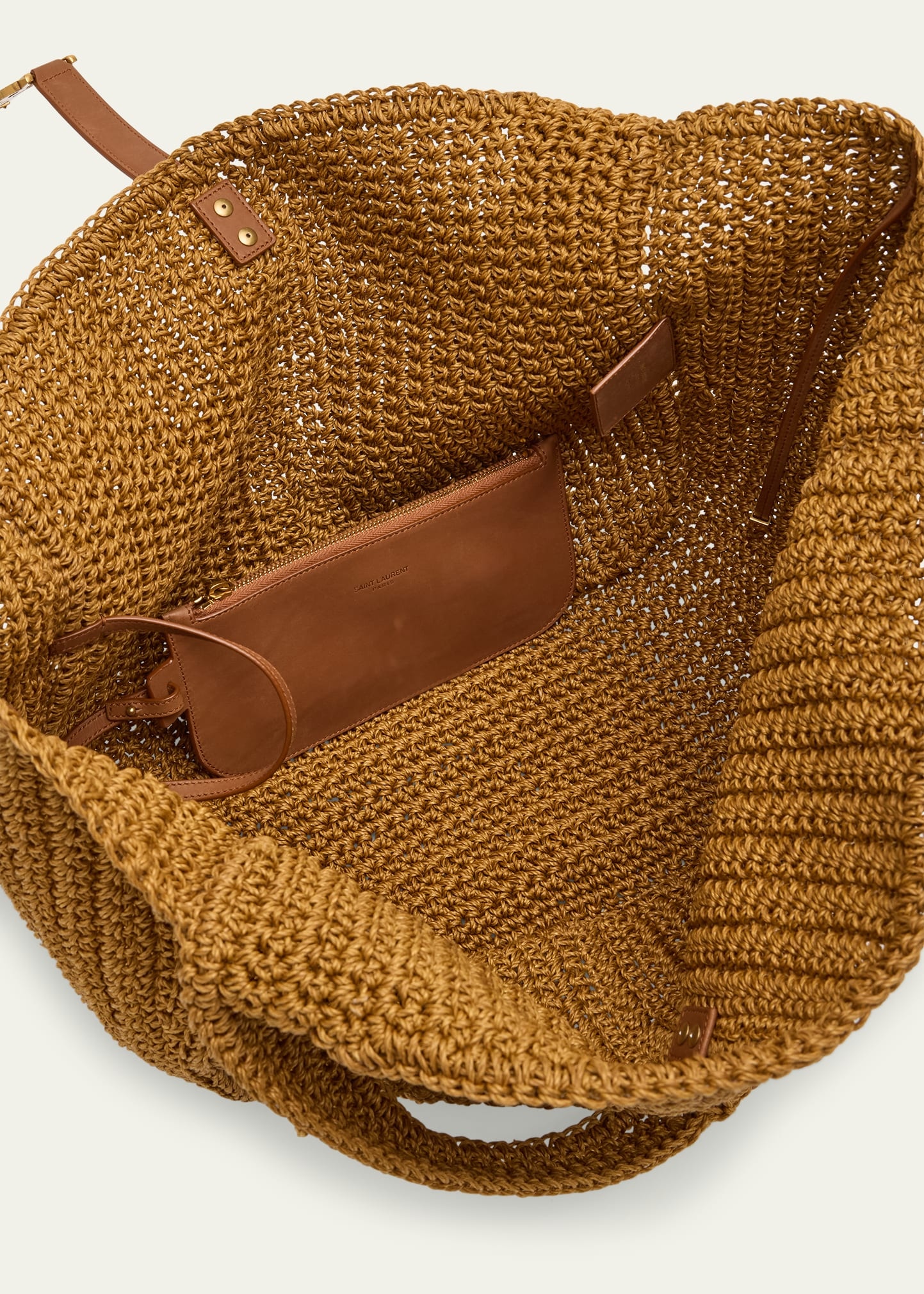Bea YSL Tote Bag in Cord and Leather - 4