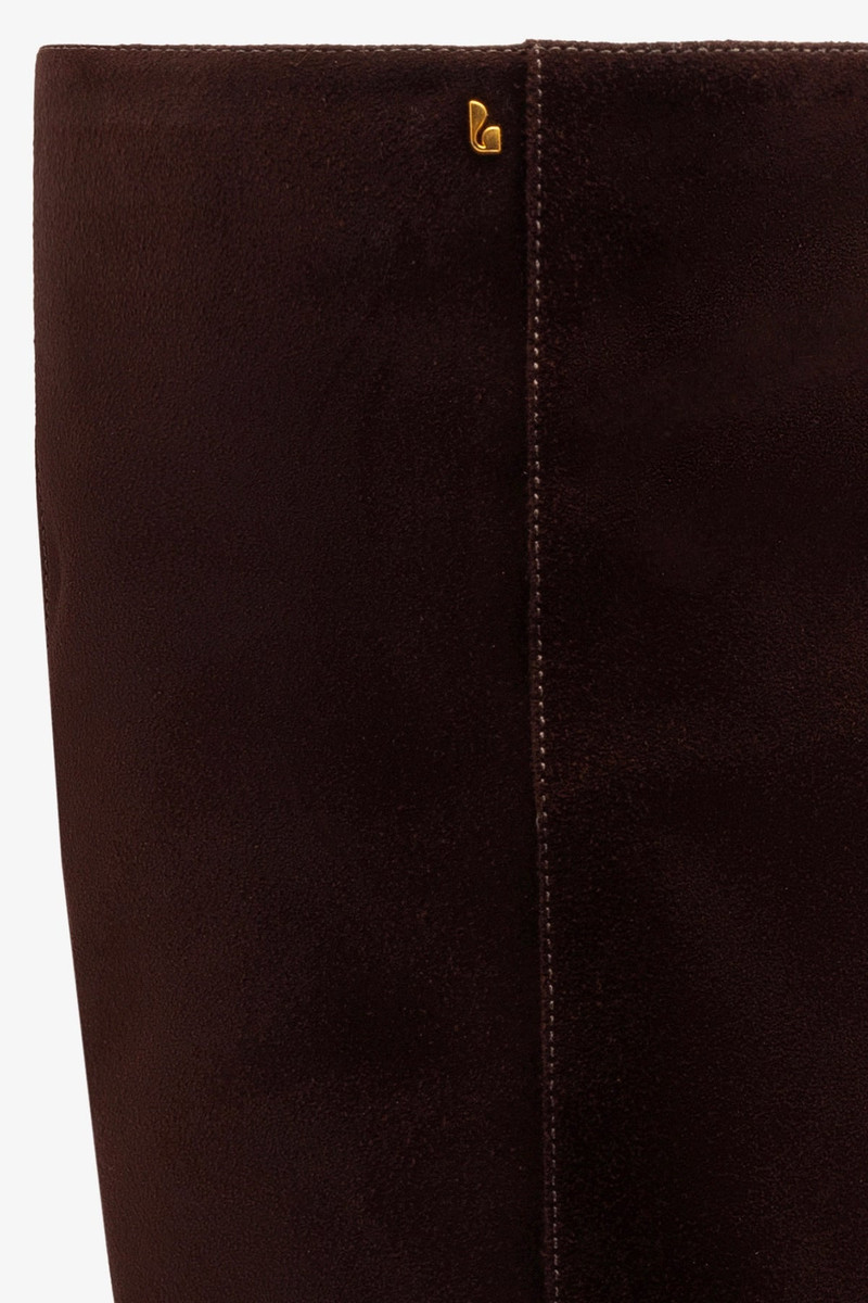 Kate Kitten Boot In Brown Suede 4