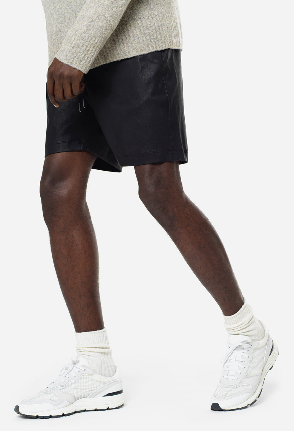 LEATHER LA SHORTS - 7