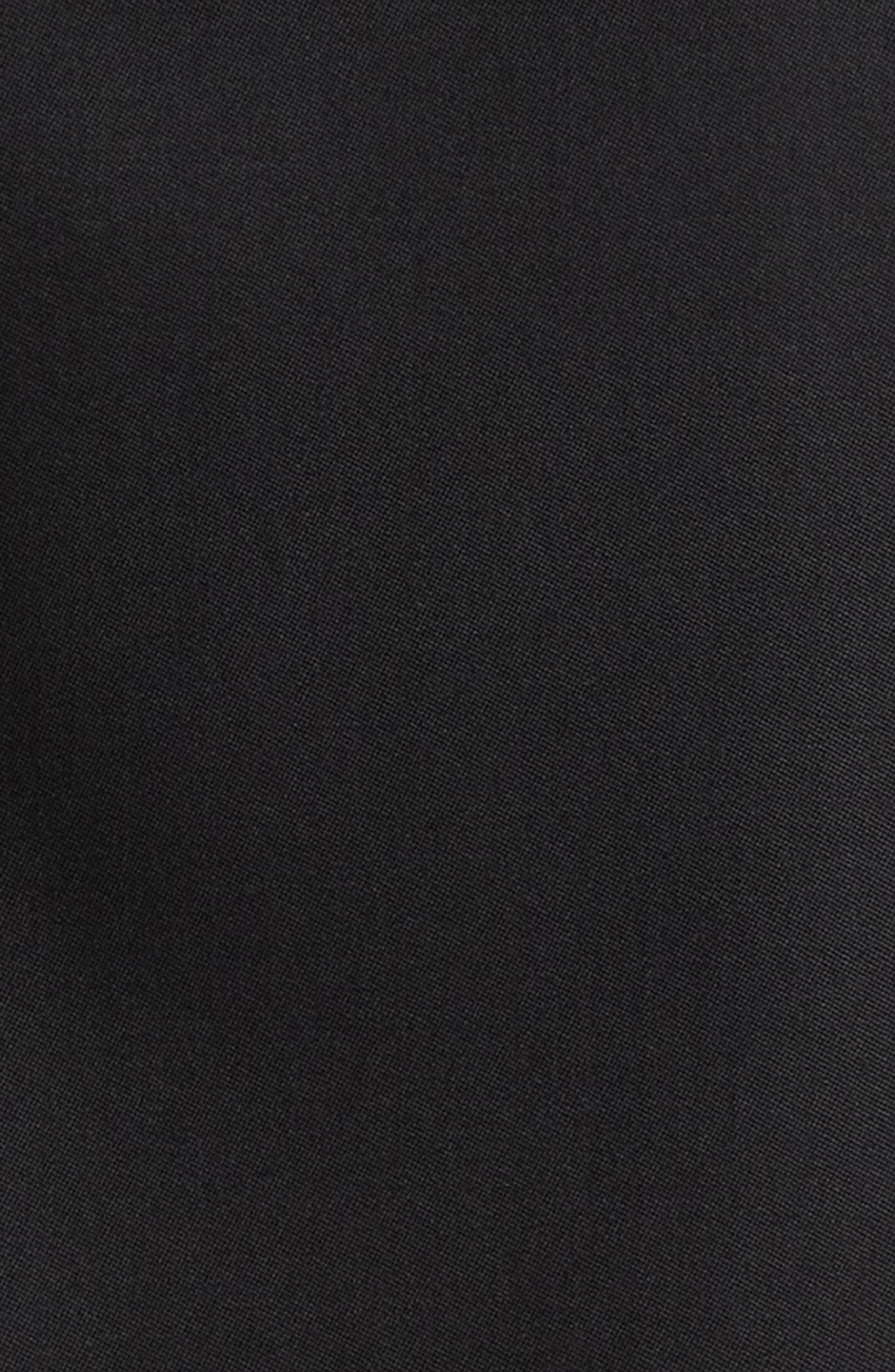 Balmain Couture Label Grain de Poudre Button-Up Overshirt in 0Pa Black at Nordstrom - 6