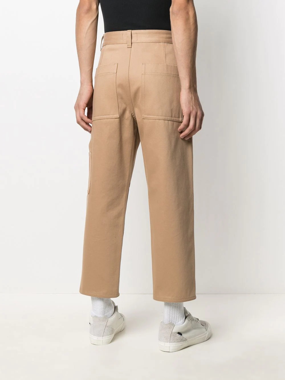 cropped straight-leg trousers - 4