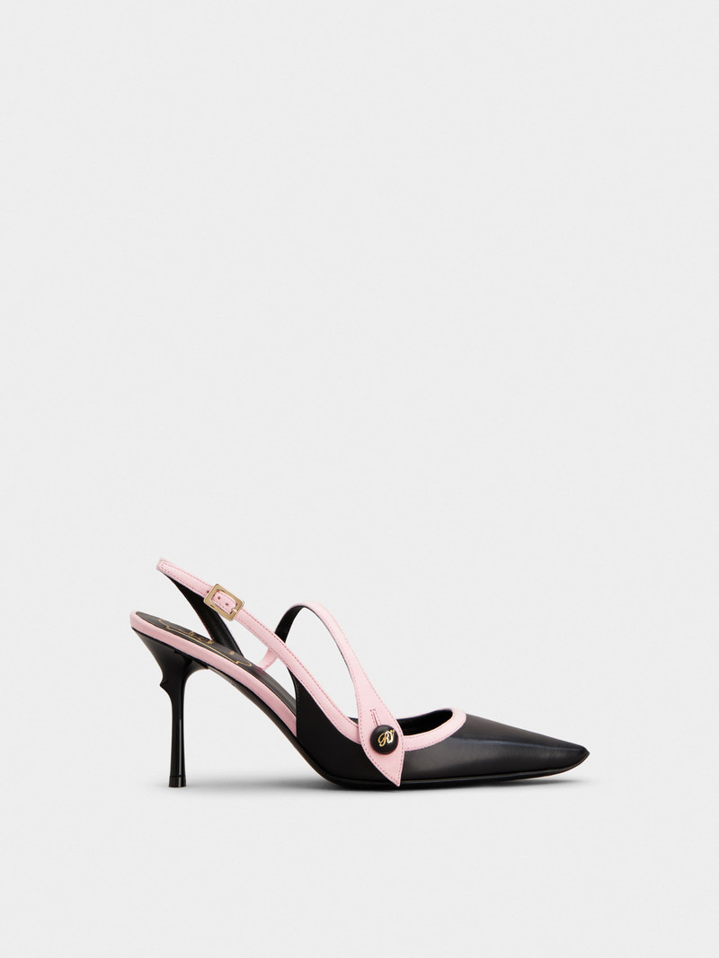 Rose Vivier Slingback Pumps in leather 1