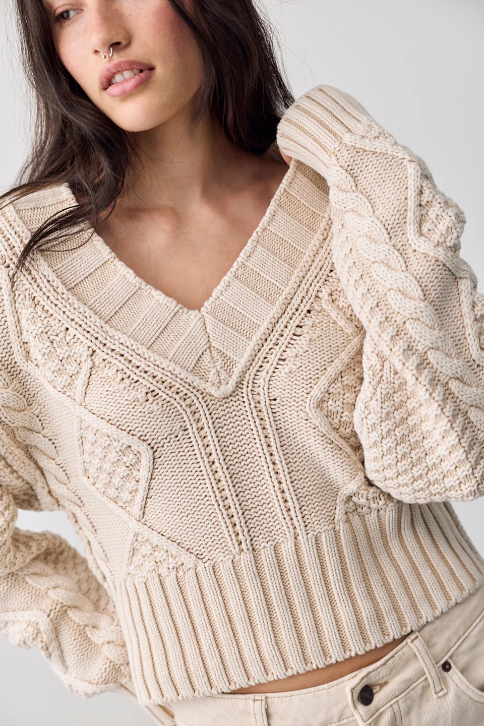 We The Free Addison V-Neck Sweater - 1