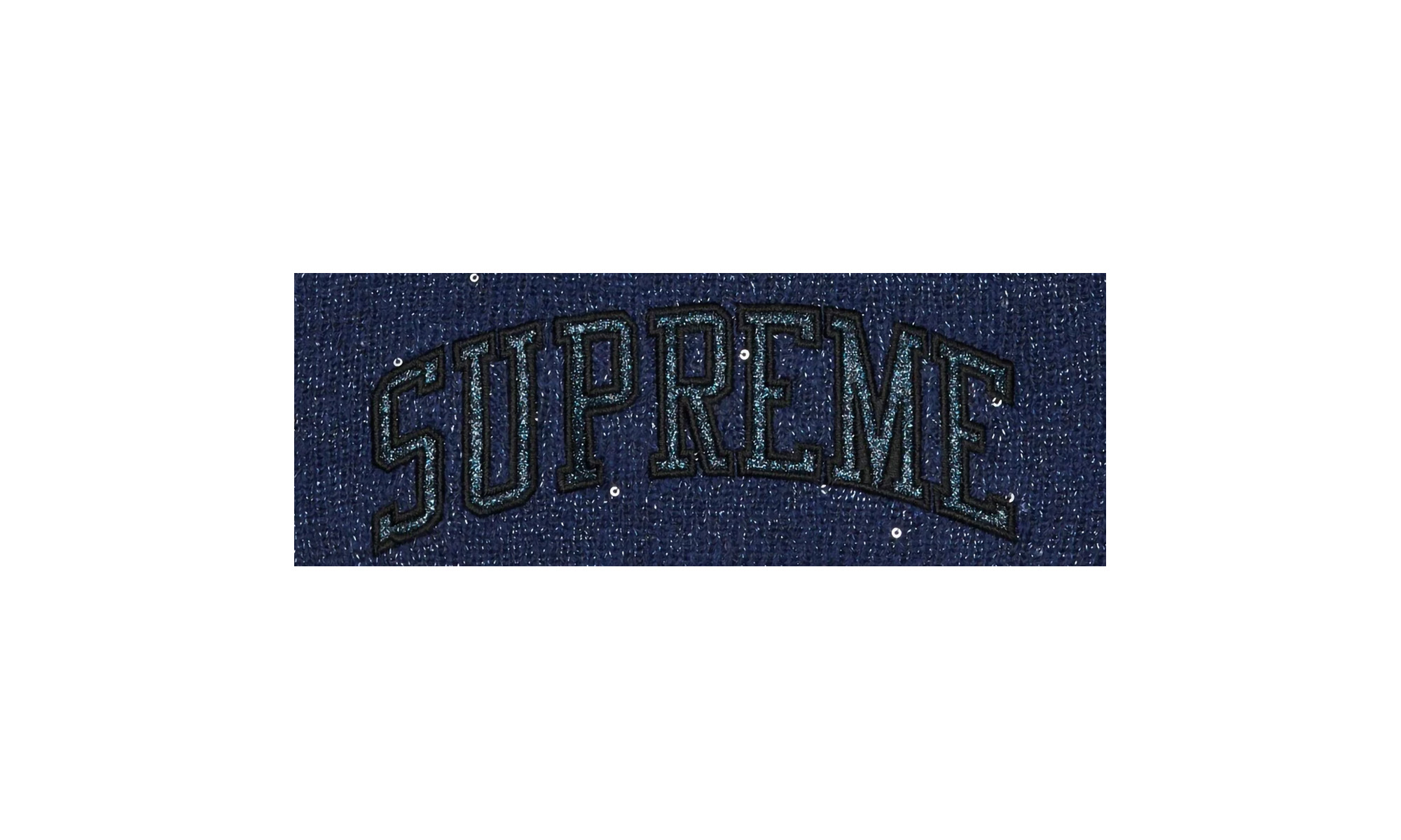 New Era Metallic Arc Beanie "Navy" - 2