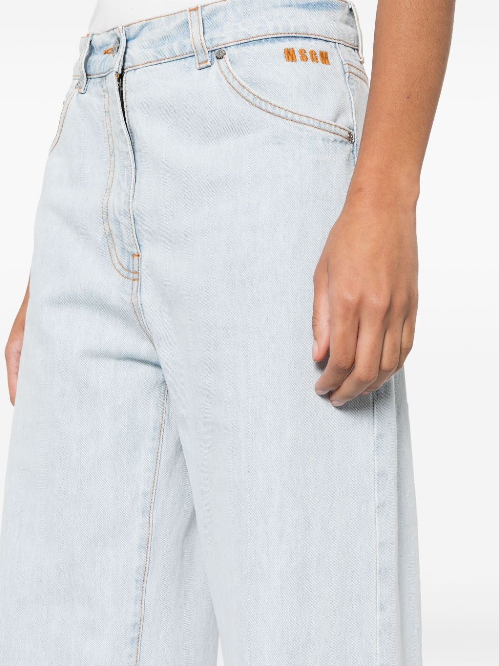 high-rise wide-leg jeans - 5