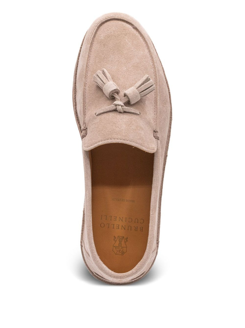 tassel-detail suede loafers 4