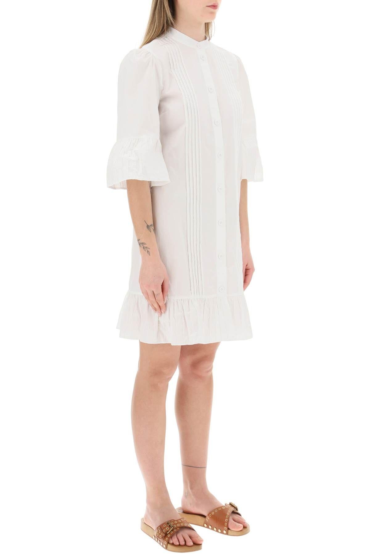 Bell sleeve shirt dress in organic cotton See By Chloe - 3