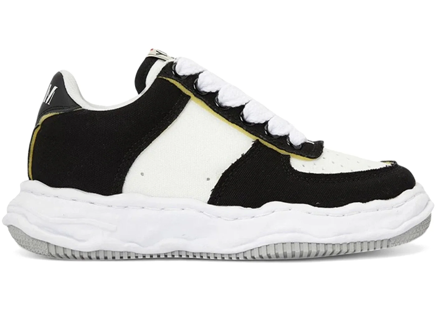 Maison Mihara Yasuhiro Wayne OG Sole Canvas Low Black White - 1