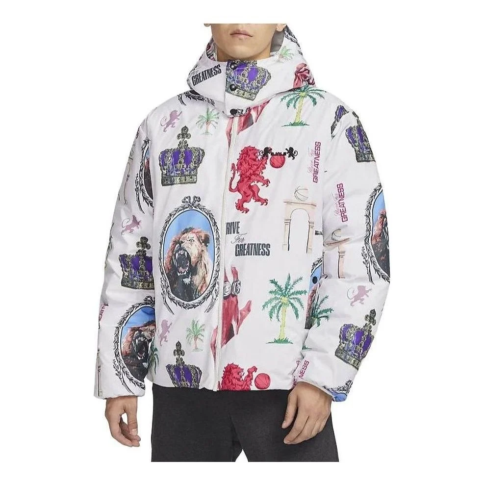 Nike LeBron Therma-FIT Down Jacket 'White Multi' FB6975-030 - 1
