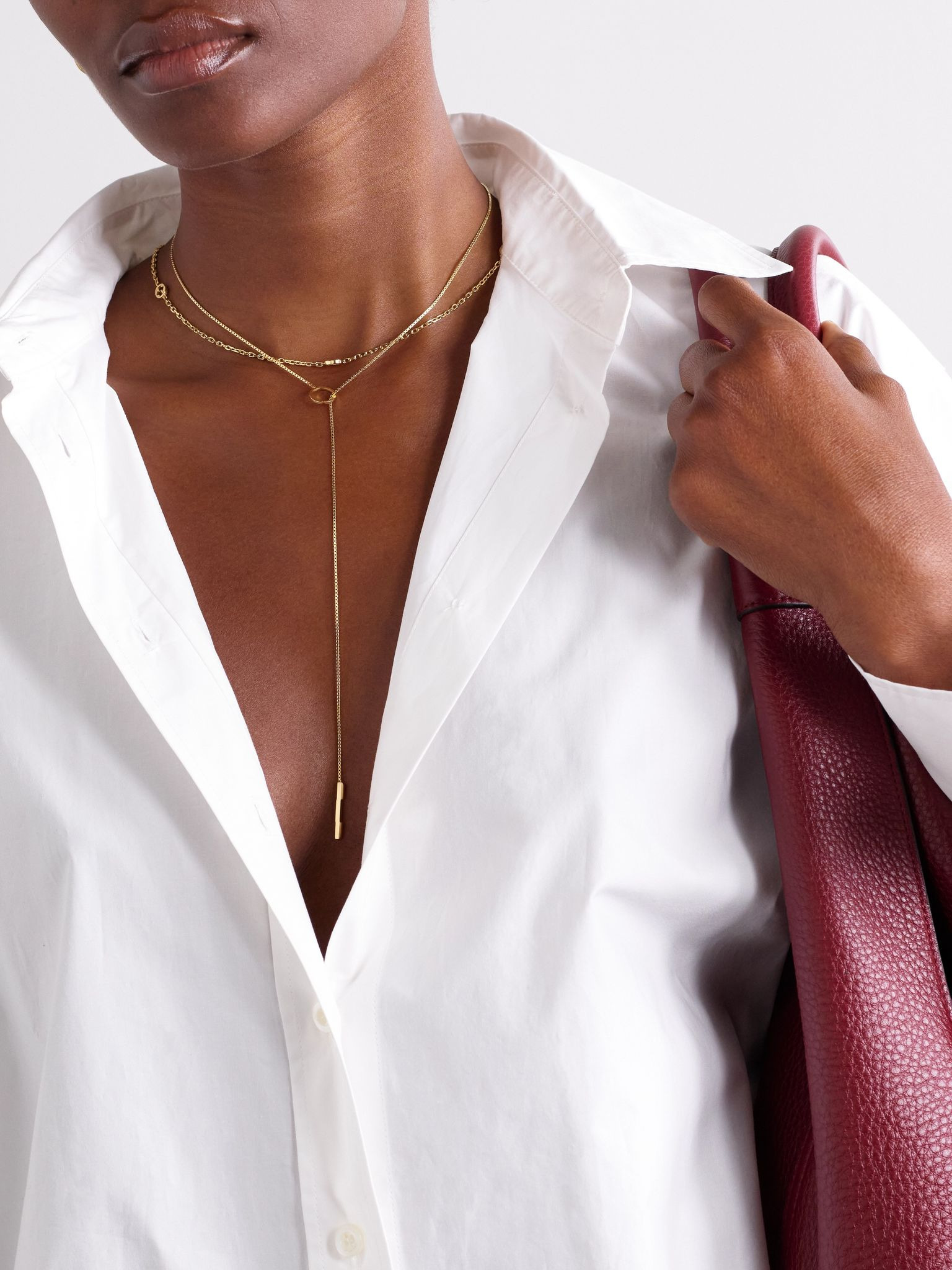 Link to Love 18-karat gold necklace Gold - 5