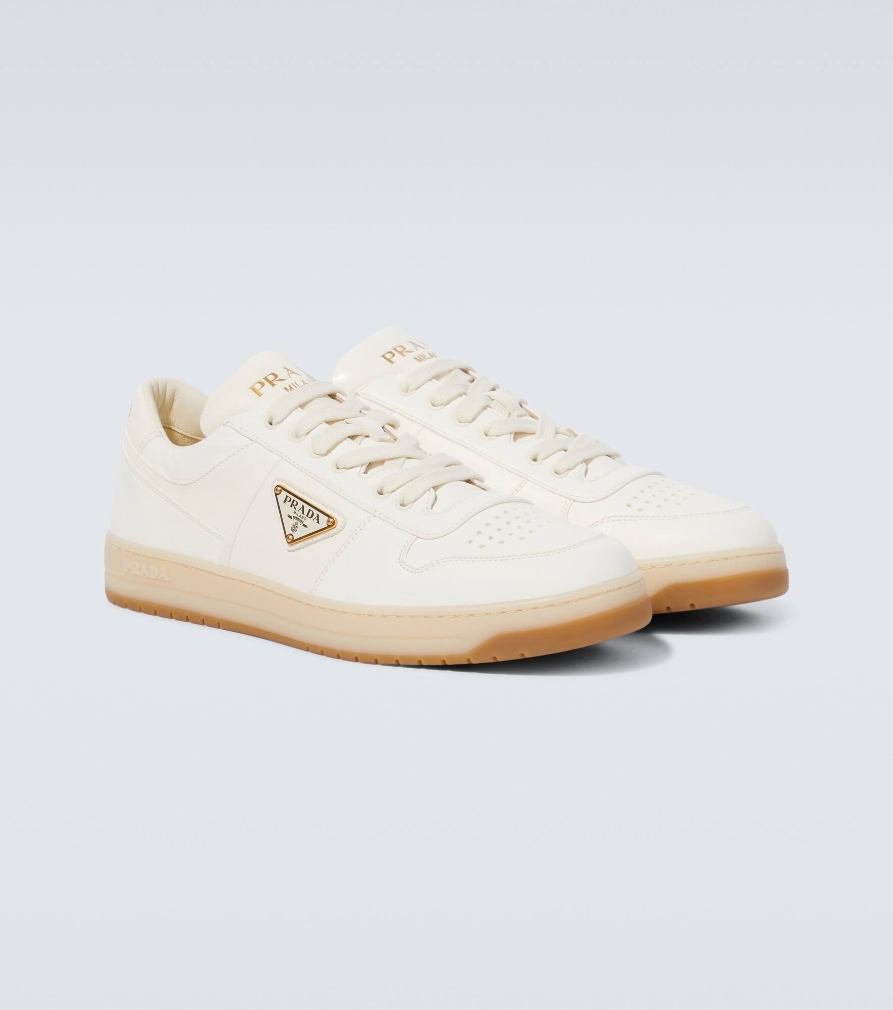 Downtown logo leather sneakers - 5