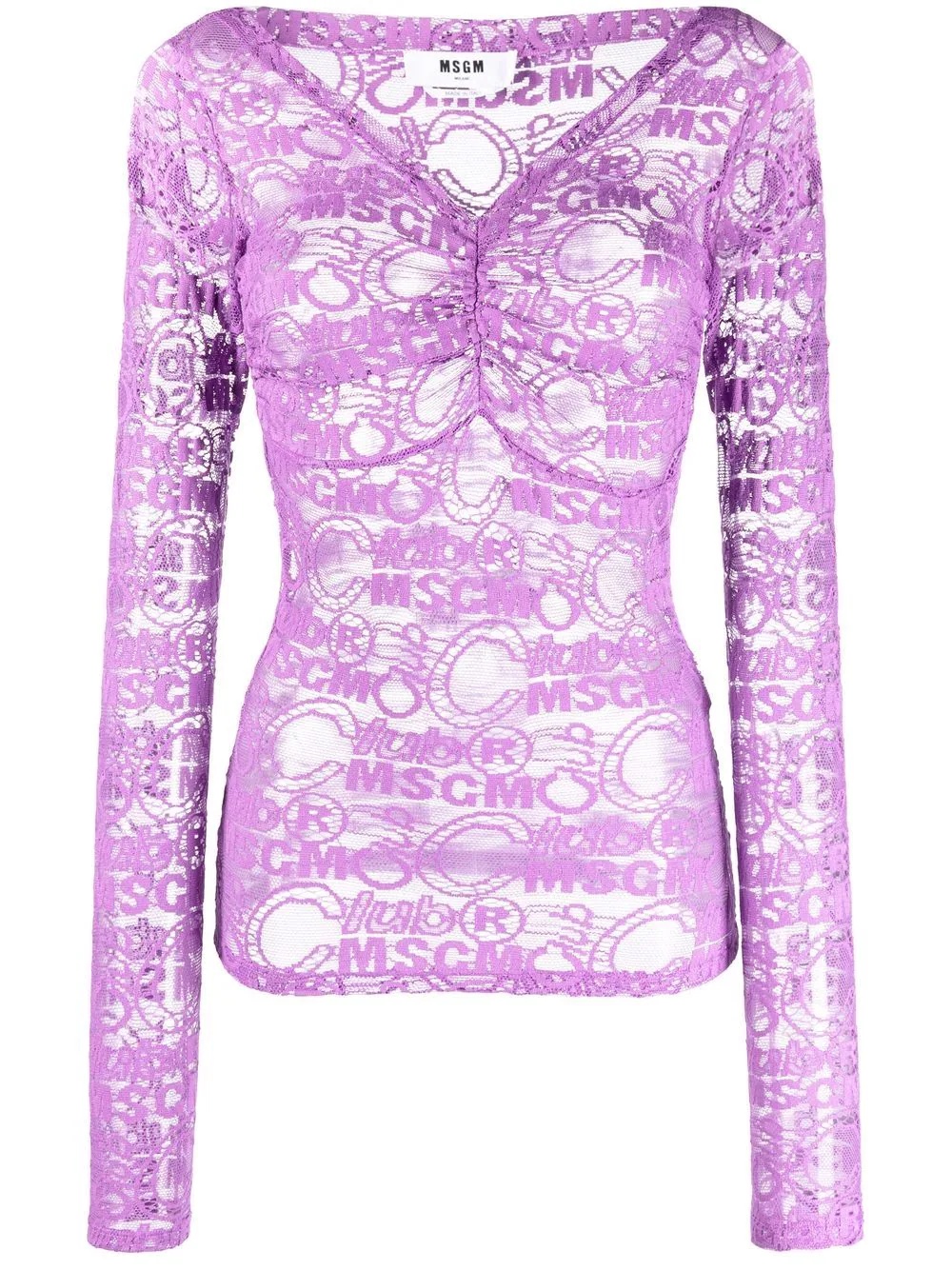 lace longsleeved top - 1