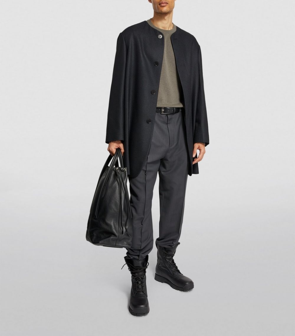 Silk Button-Up Coat - 2