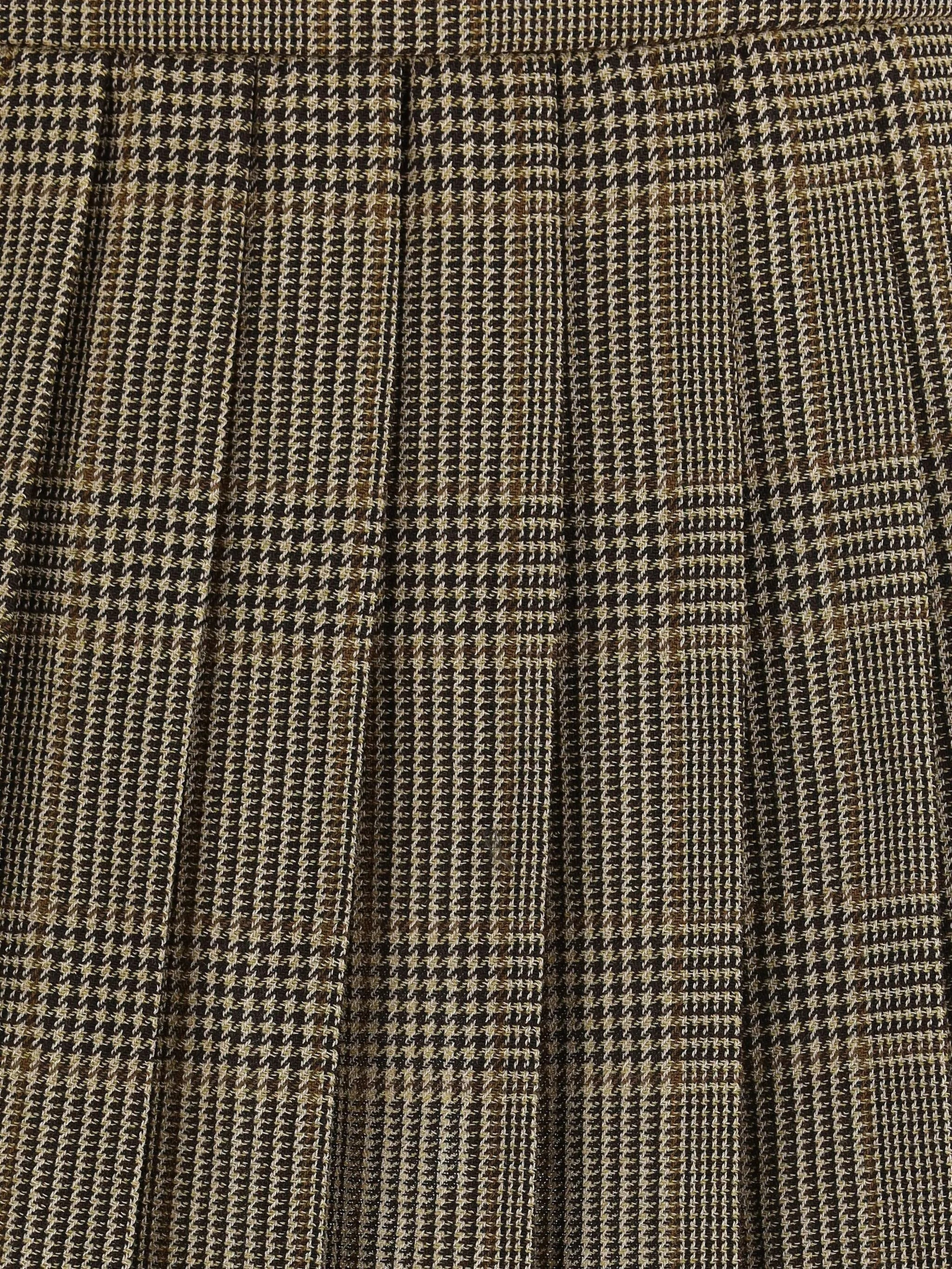 Golden Goose Prince Of Wales Pleated Skirt - 3