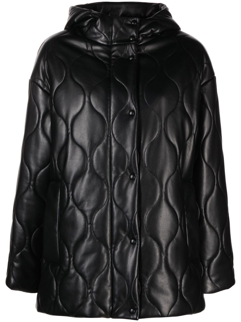 Everlee quilted faux-leather jacket - 1