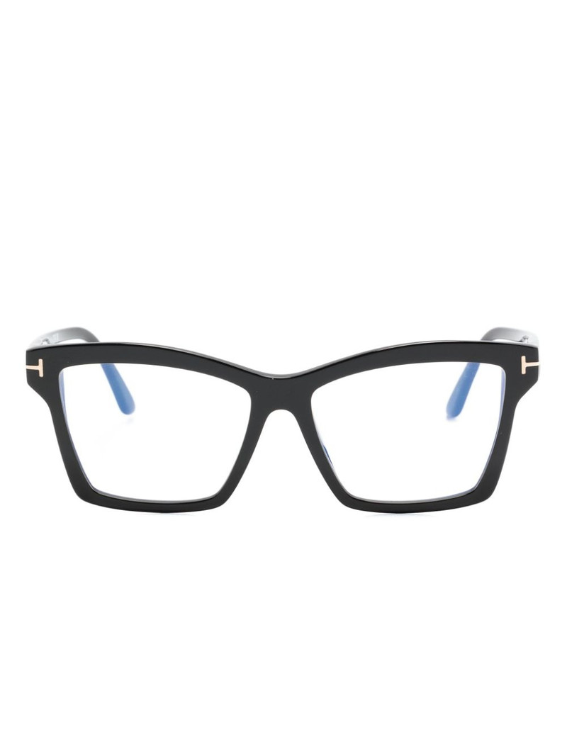 T-hinge square-frame glasses 1