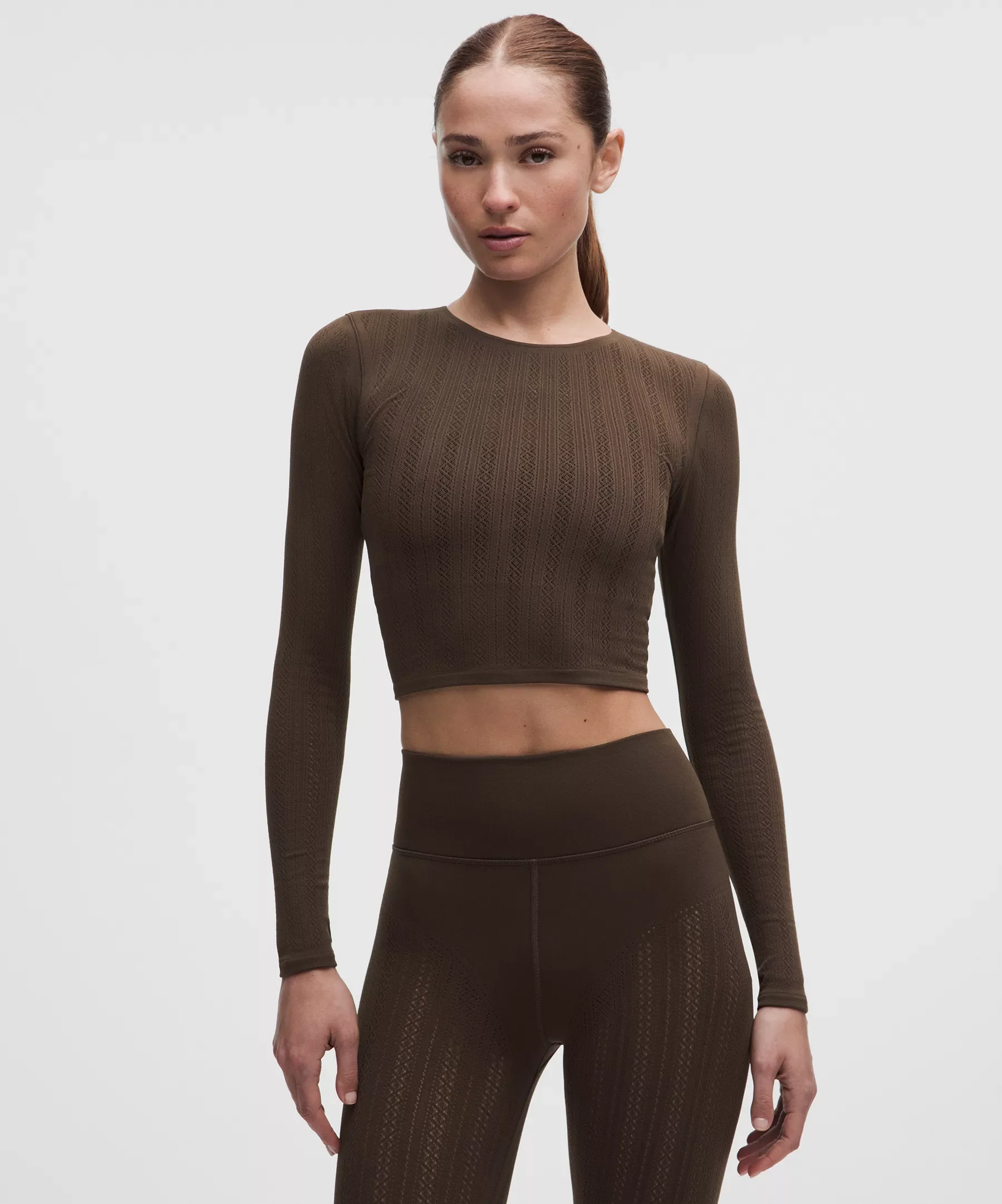 RevealKnit Pointelle Long-Sleeve Shirt - 1