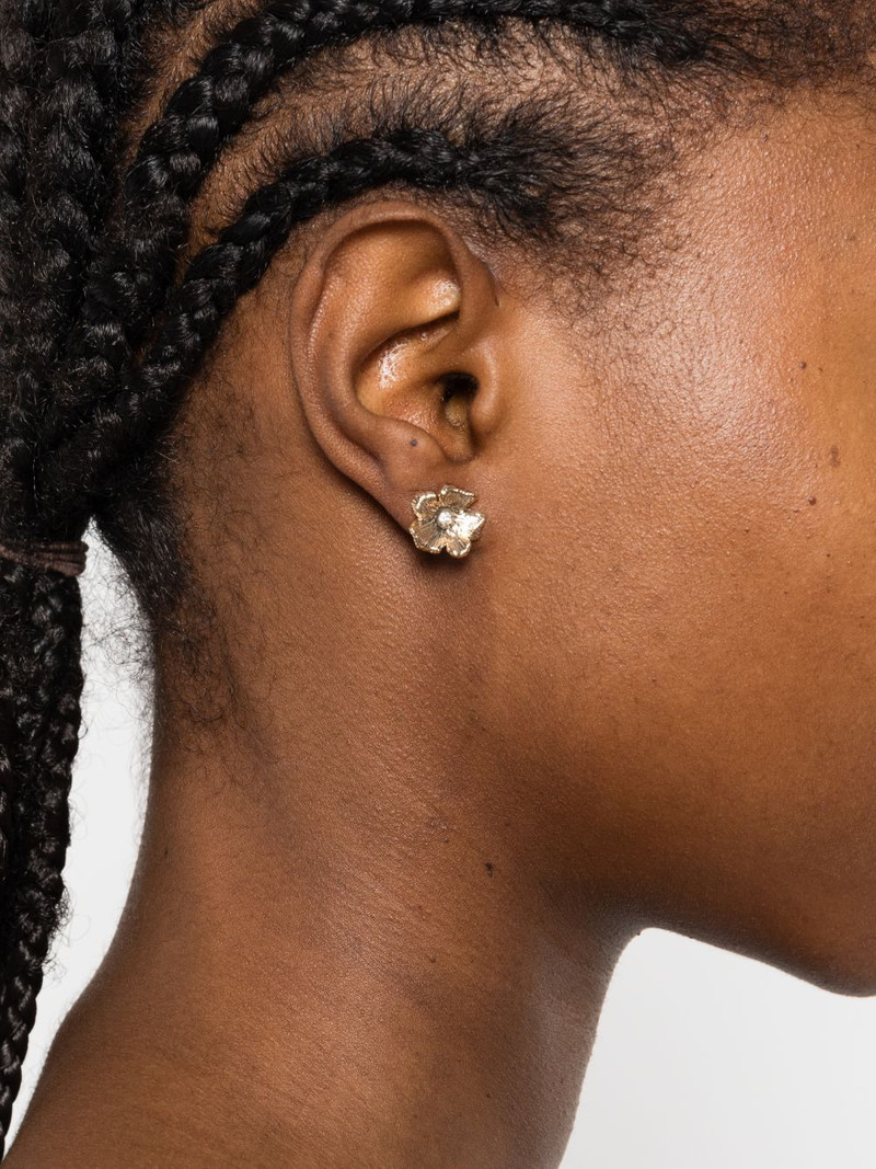 maje flower-design stud earrings outlook