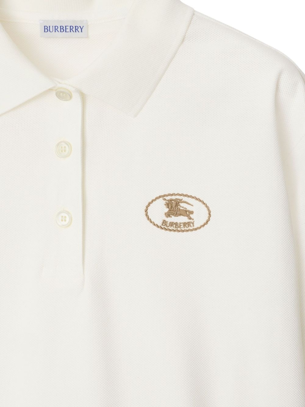 cropped cotton polo shirt - 2