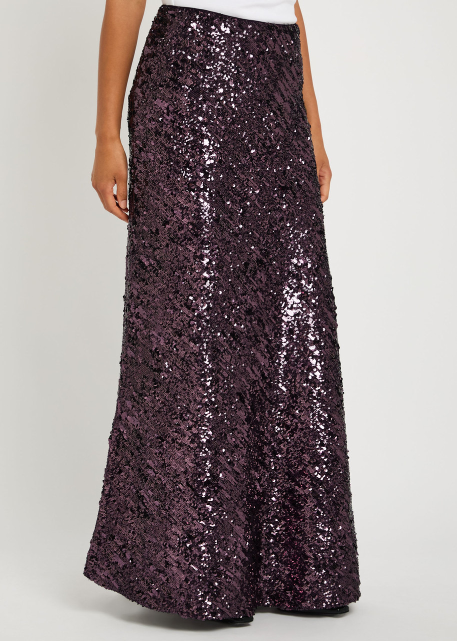 Rabanne Sequin-embellished Chiffon Maxi Skirt - 2