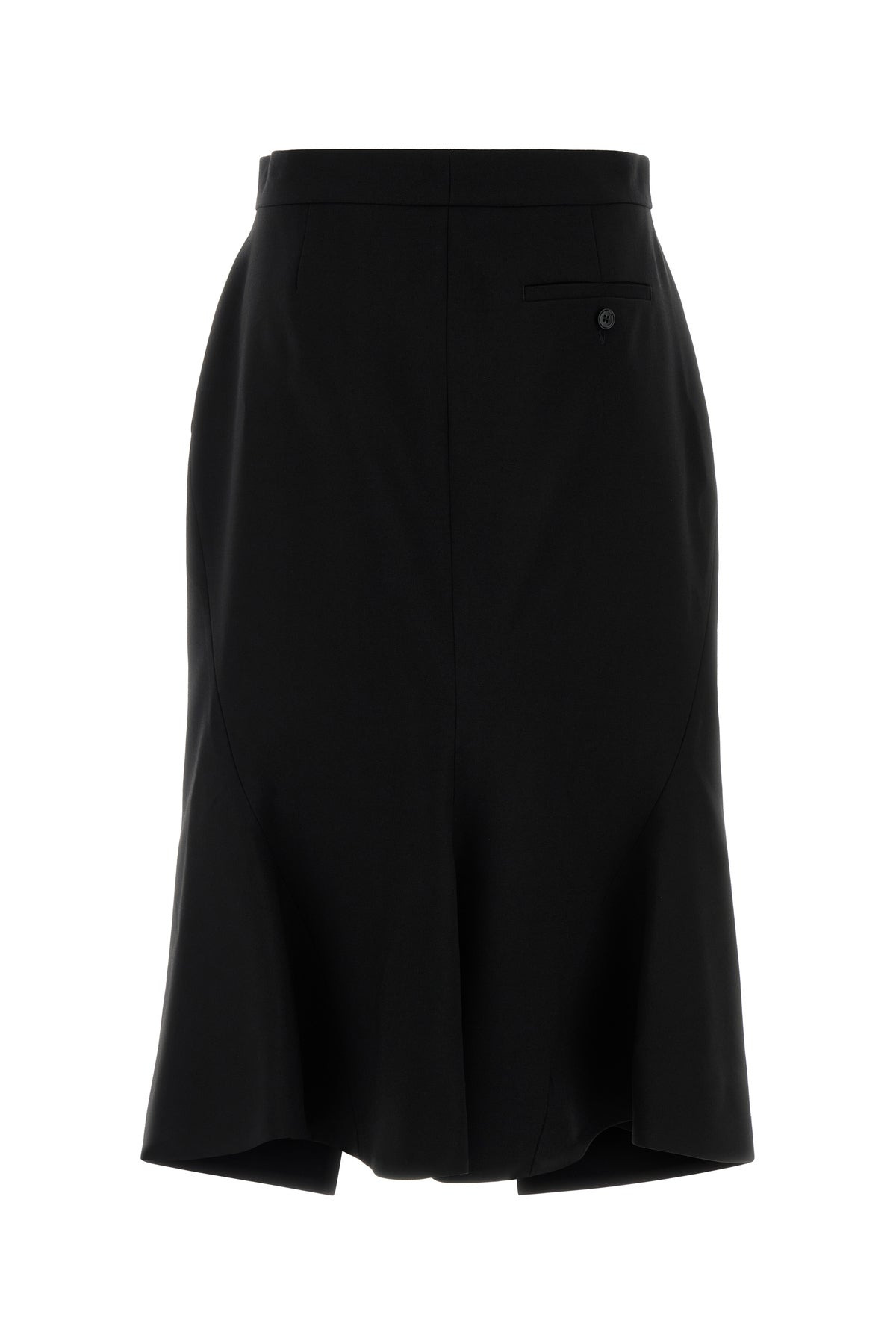 Black stretch wool skirt - 2