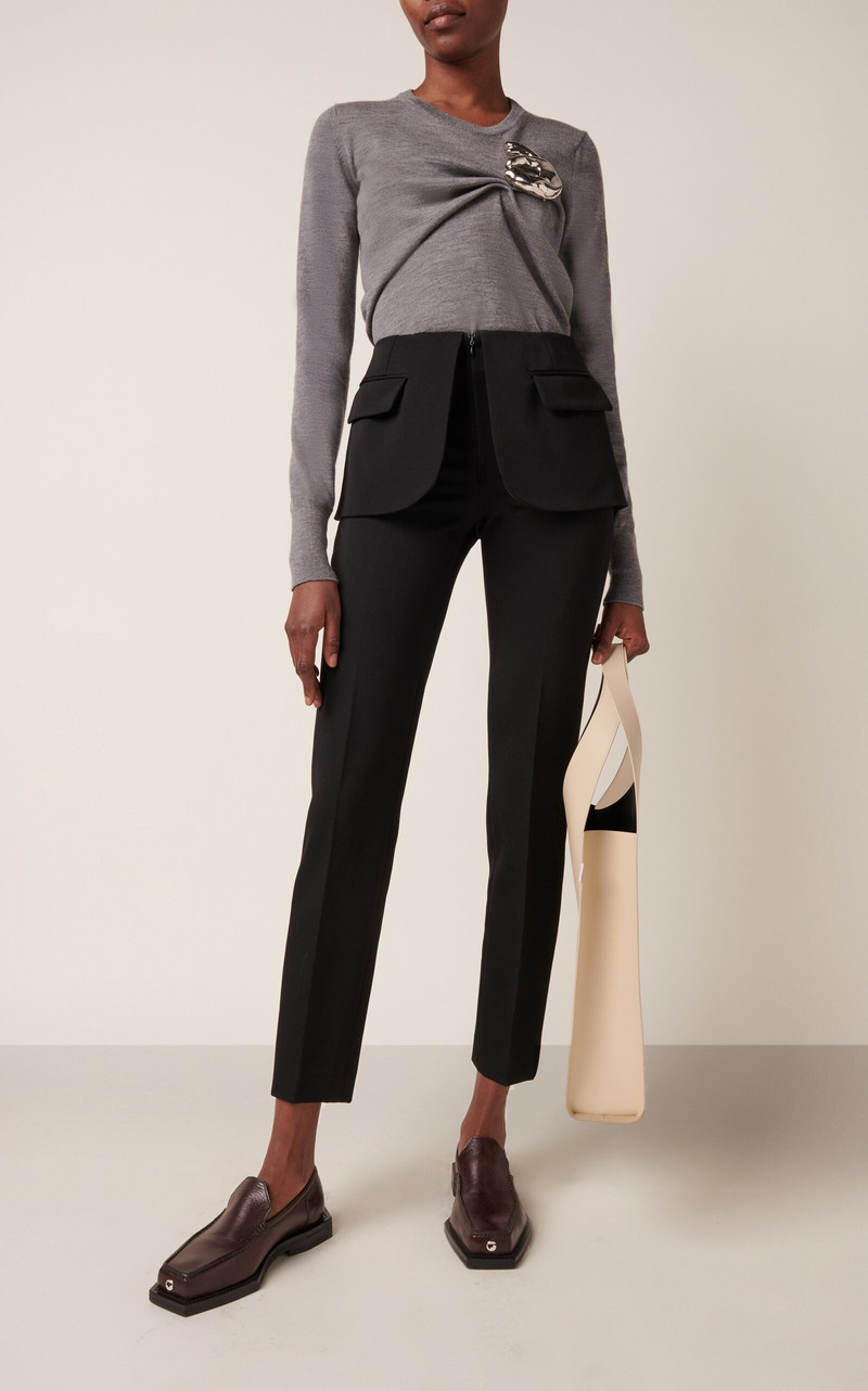 COPERNI Layered Straight-Leg Pants black outlook