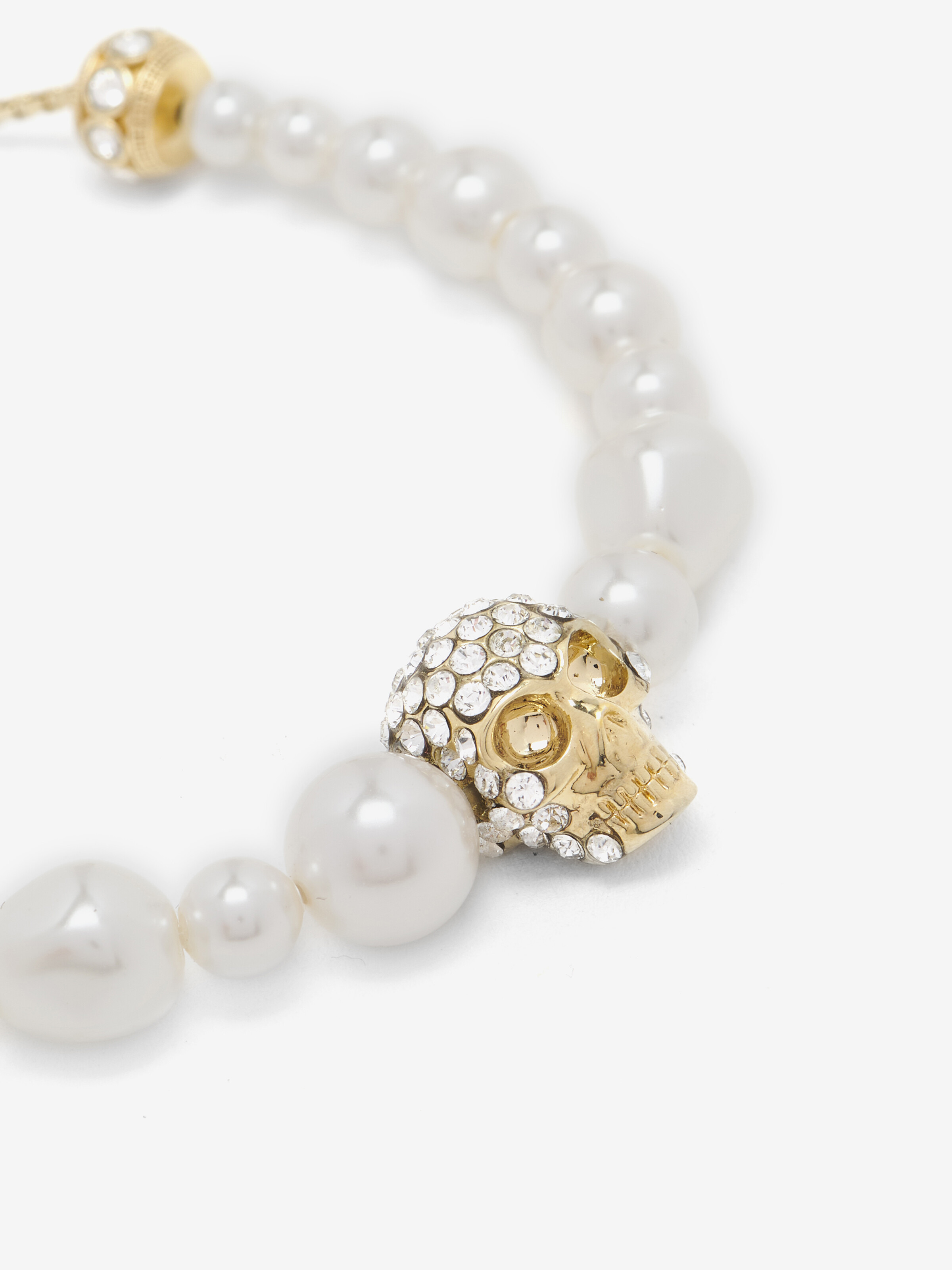 Skull And Pearl Friendship Bracelet - 3