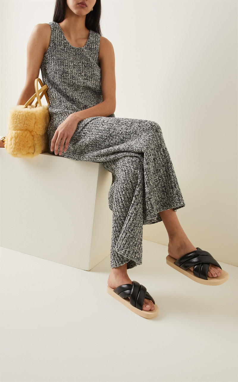 Proenza Schouler Float Padded Leather Sandals black outlook