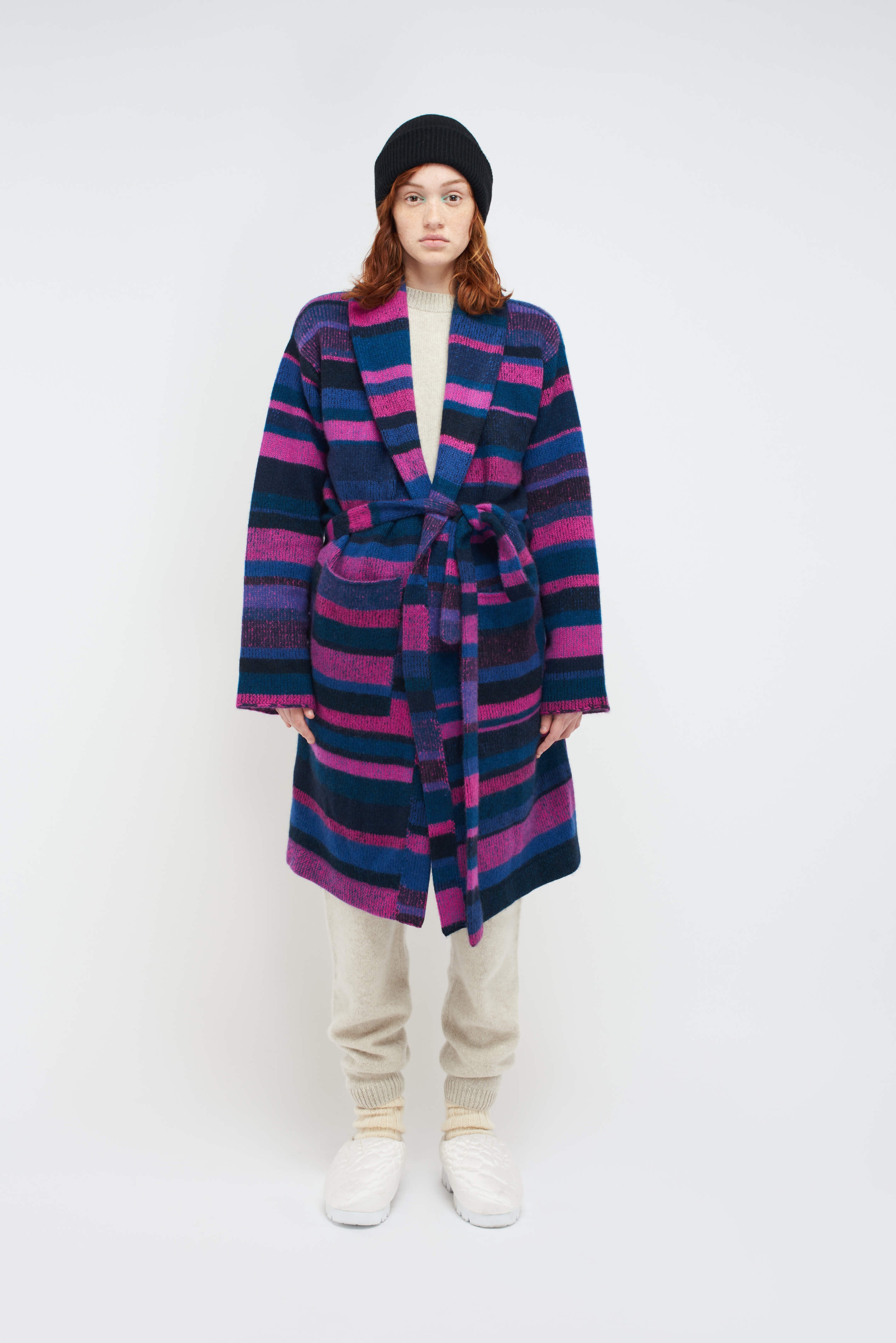 STRIPE SUPER SOFT ROBE - 3