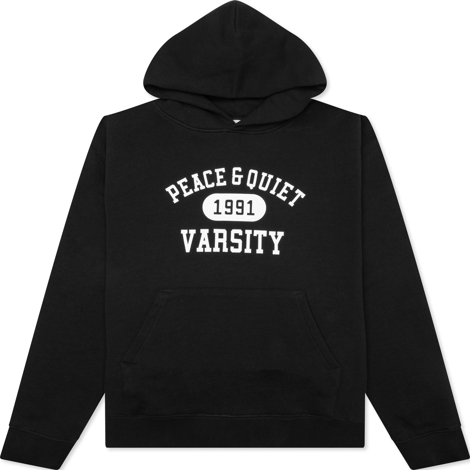 VARSITY HOODIE - BLACK - 1