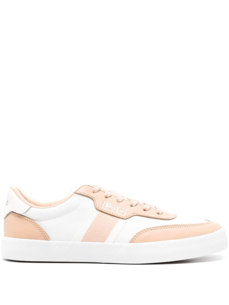 Court logo-debossed sneakers 1