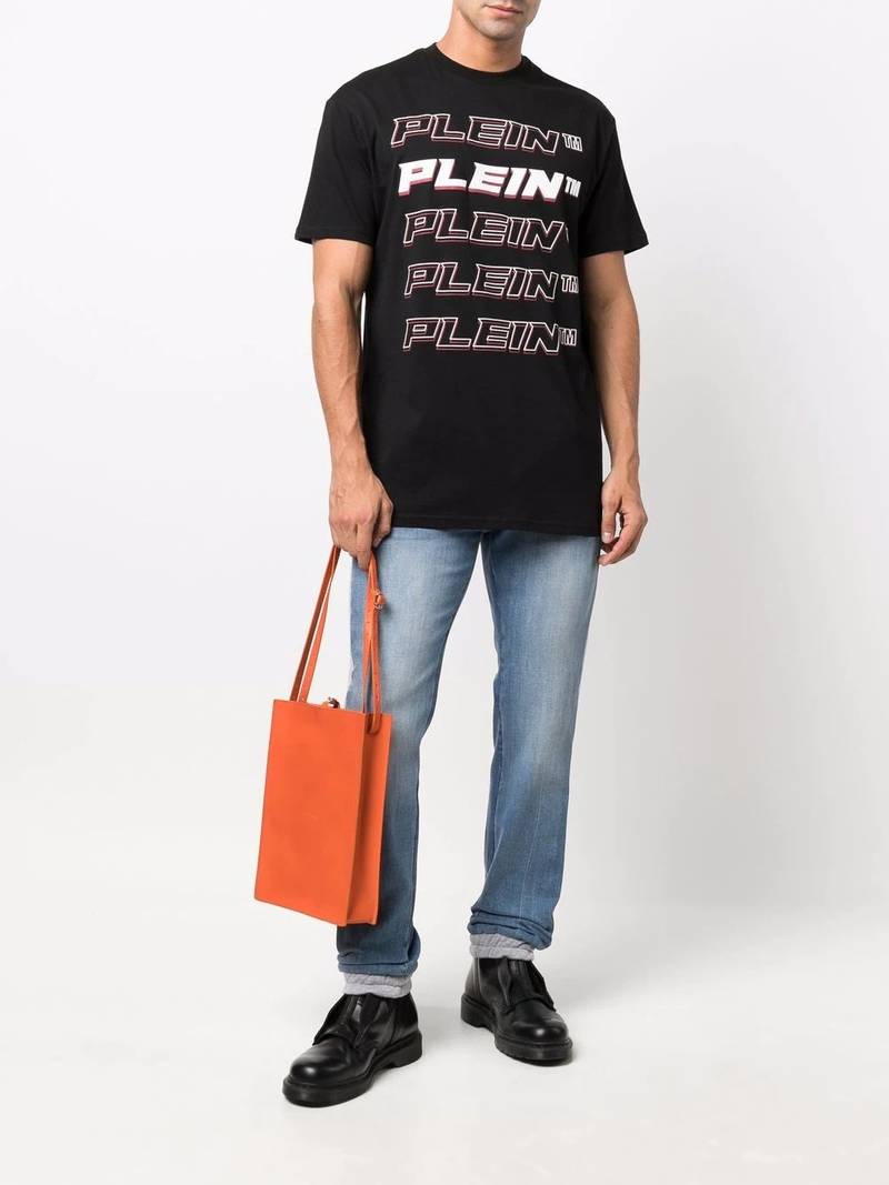 PHILIPP PLEIN Plein repeat logo T-shirt outlook