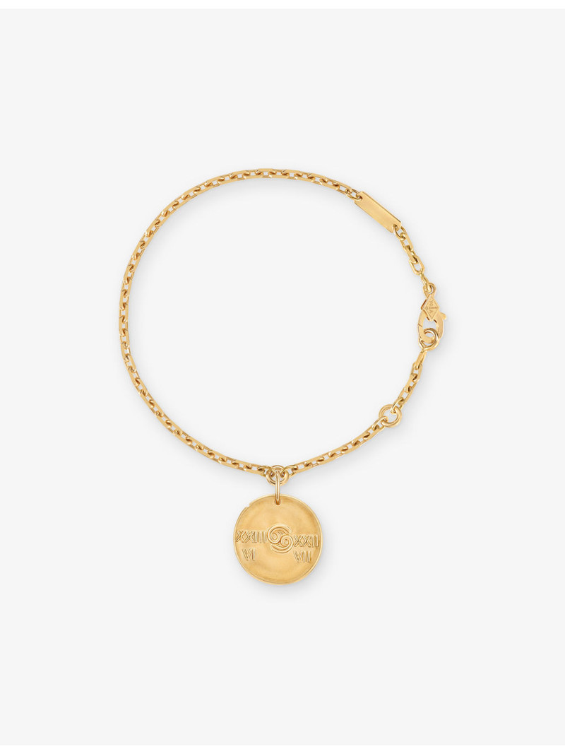 Zodiaque Medal Cancer 18ct Yellow-Gold Bracelet 3