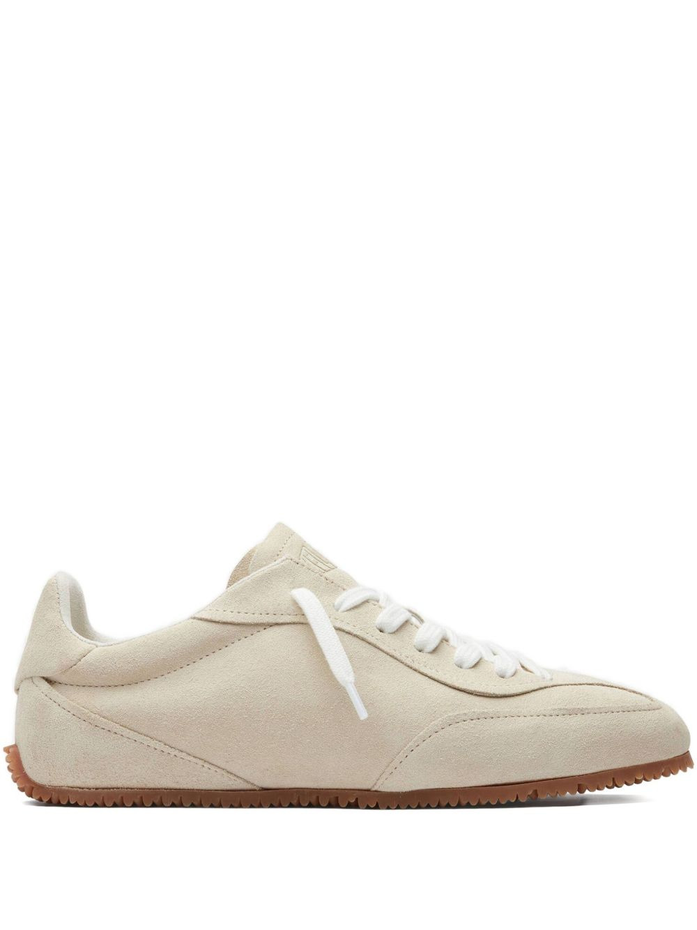 suede lace-up sneakers - 1