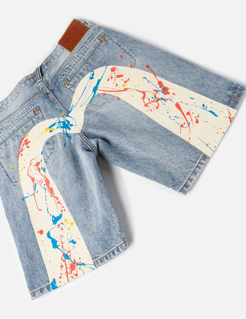 Daicock Spray Dye Denim Shorts 6