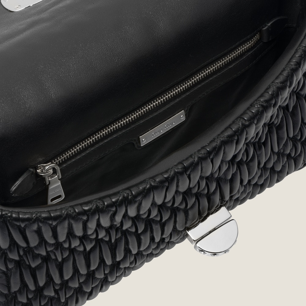 Miu Miu Iconic Crystal Cloqué Nappa leather bag - 3